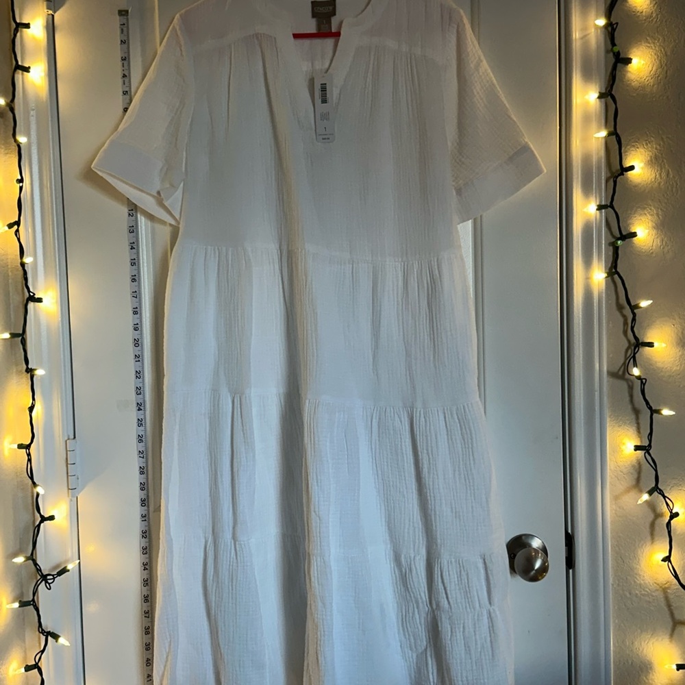 NWT -Elegant White Maxi Dress
